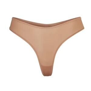 Skims Jelly Sheer Dipped Thong Sienna Size XS NWT